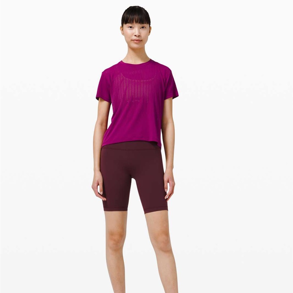 Lululemon Train to Be Short Sleeve *Stripe